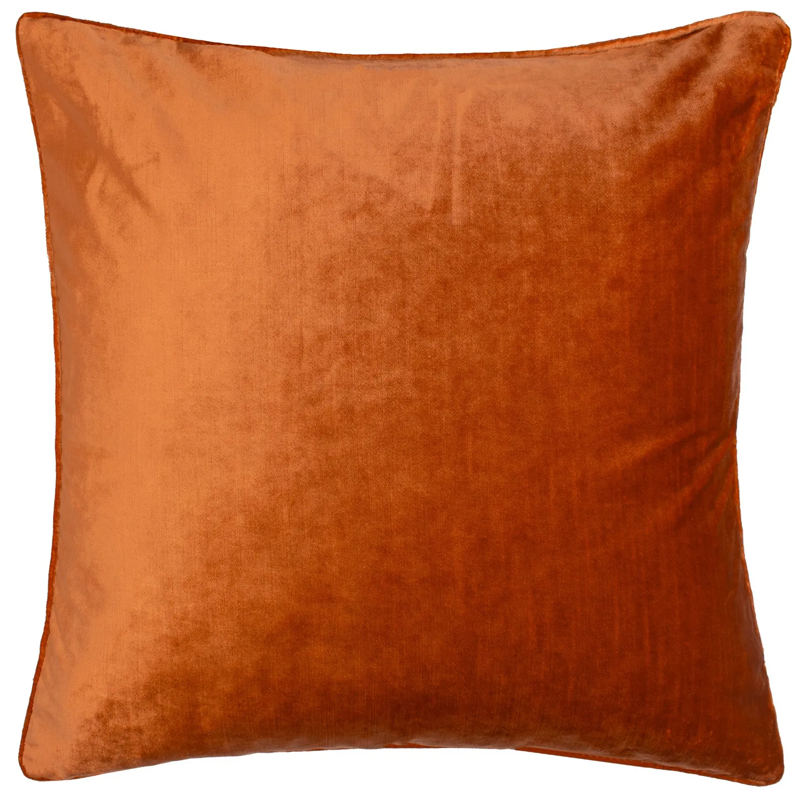 Paoletti Luxe Velvet Piped Cushion in Orange 2