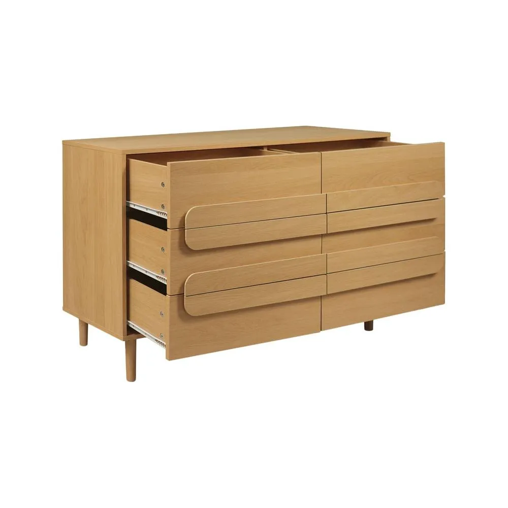 sweeek Vintage wood effect 6 drawer chest in Brown 4