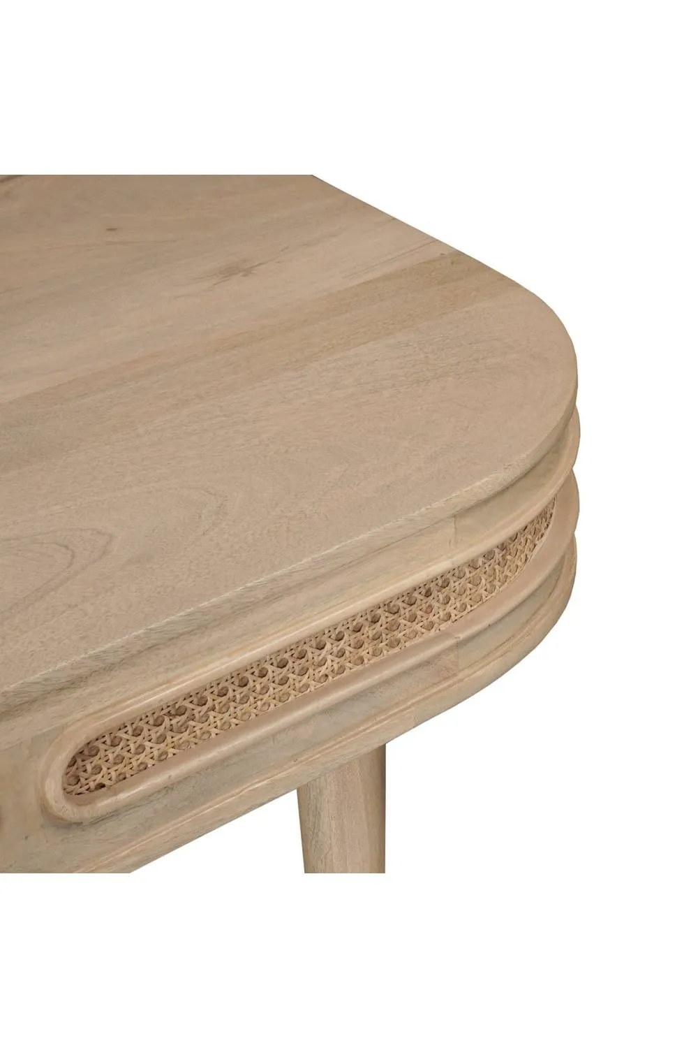 IH Design Chester Solid Mango Wooden 6-8 Seater Dining Table in Natural 6