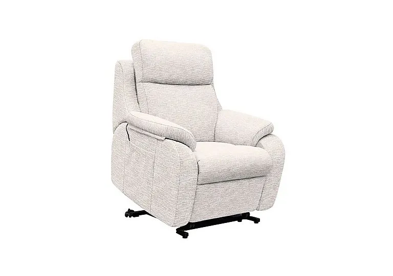 Kingsbury Large Fabric Lift and Rise Chair - Rush Cream