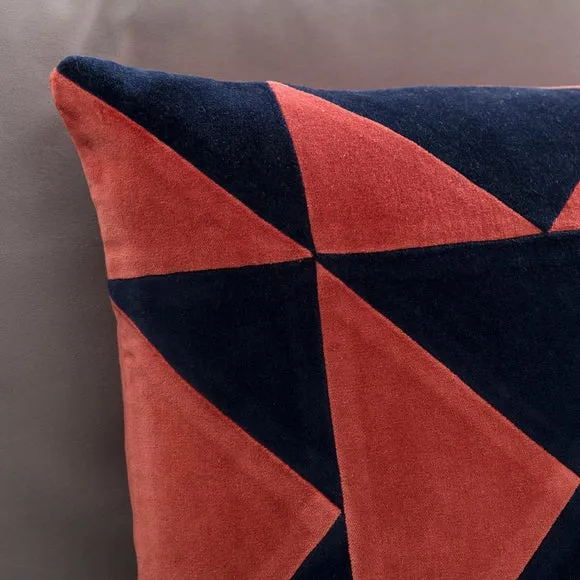 Clara Triangle Patchwork Square Cushion 6