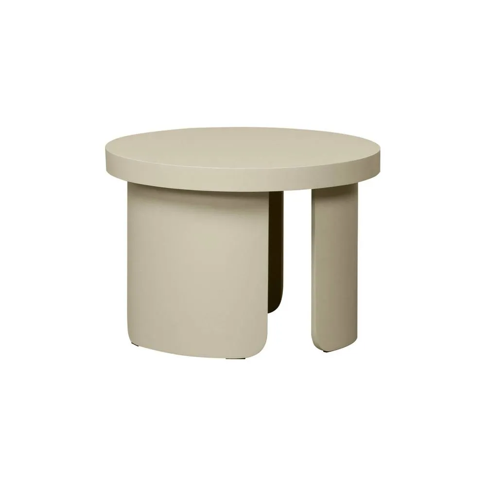 sweeek Set of 2 round nesting coffee tables in Beige 4
