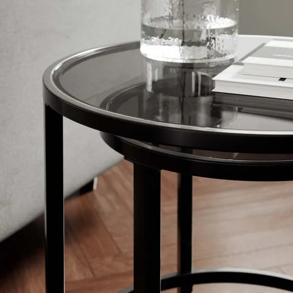 Sofia Glass Nest of Tables 3