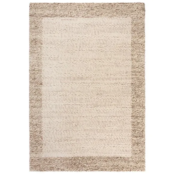 Pebble Wool Border Rug 4
