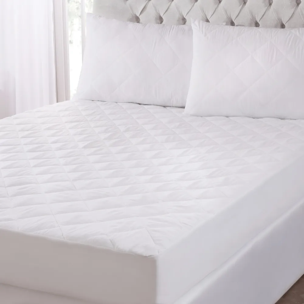 Hotel Collection Cotton Super King Mattress Protector, White