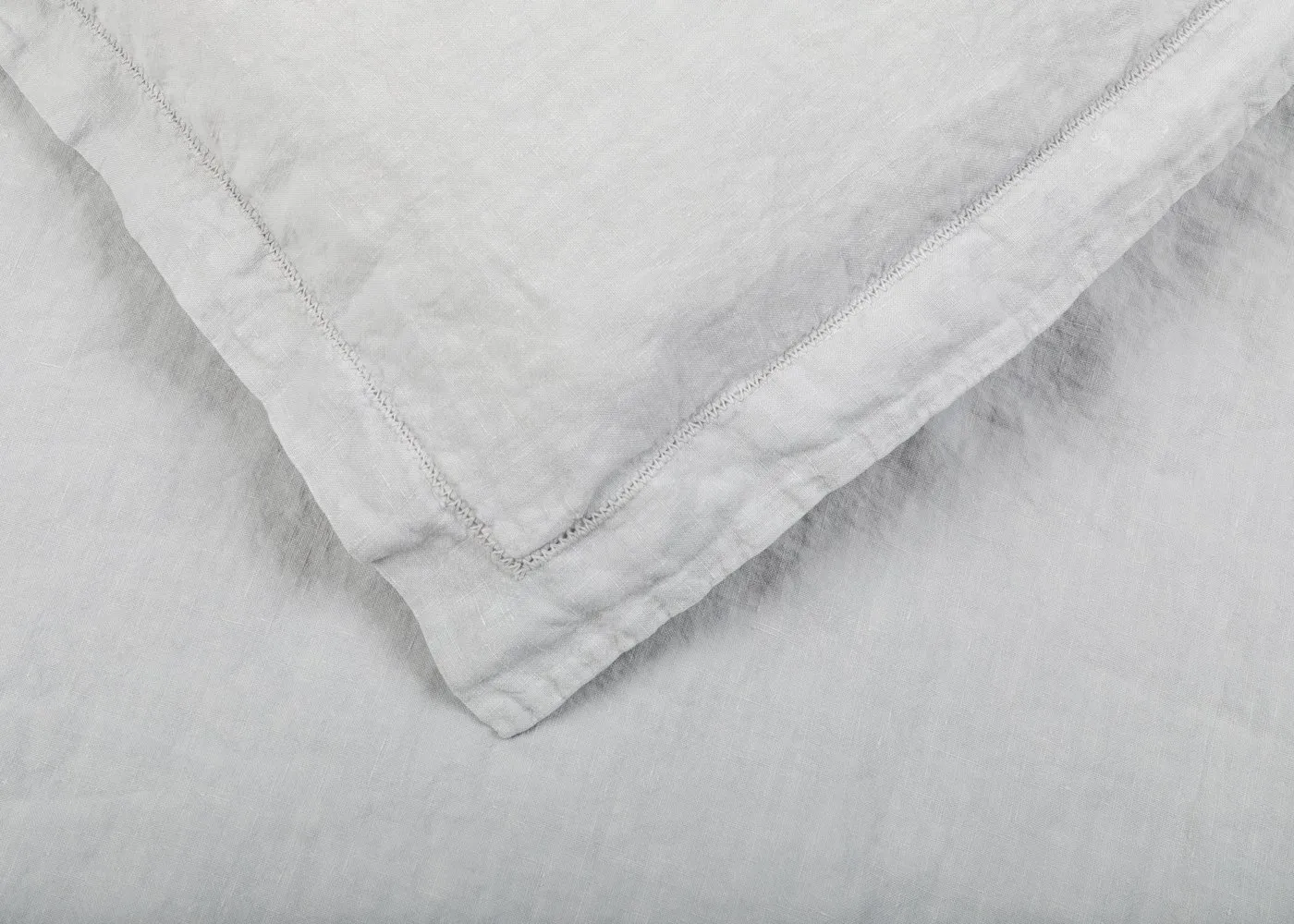 Heal's Washed Linen Grey Oxford Pillowcase