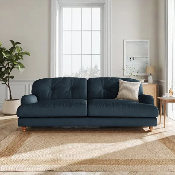 Martha Matte Plush Velvet 4 Seater Sofa 1