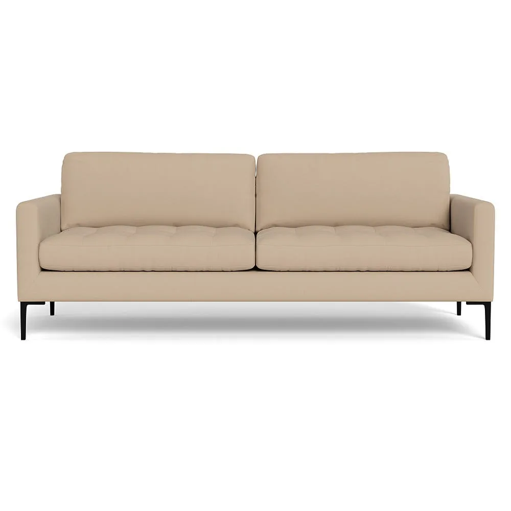 Heal's Eton 4 Seater Sofa Capelo Linen-Cotton Bamboo Black Feet 1