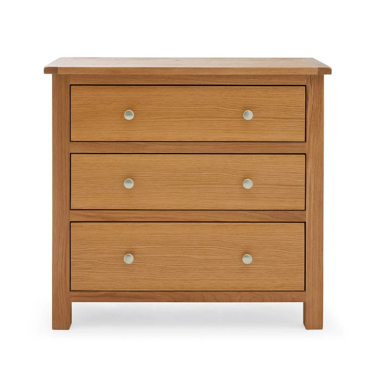 Bromley Oak 3 Drawer Chest Light Oak (Brown)