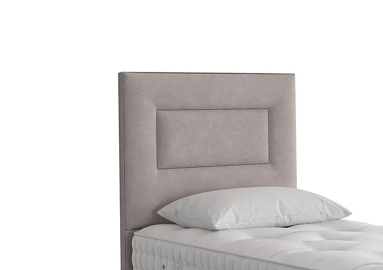 Enyo Floor Standing Headboard - Single - Faux Suede Dove