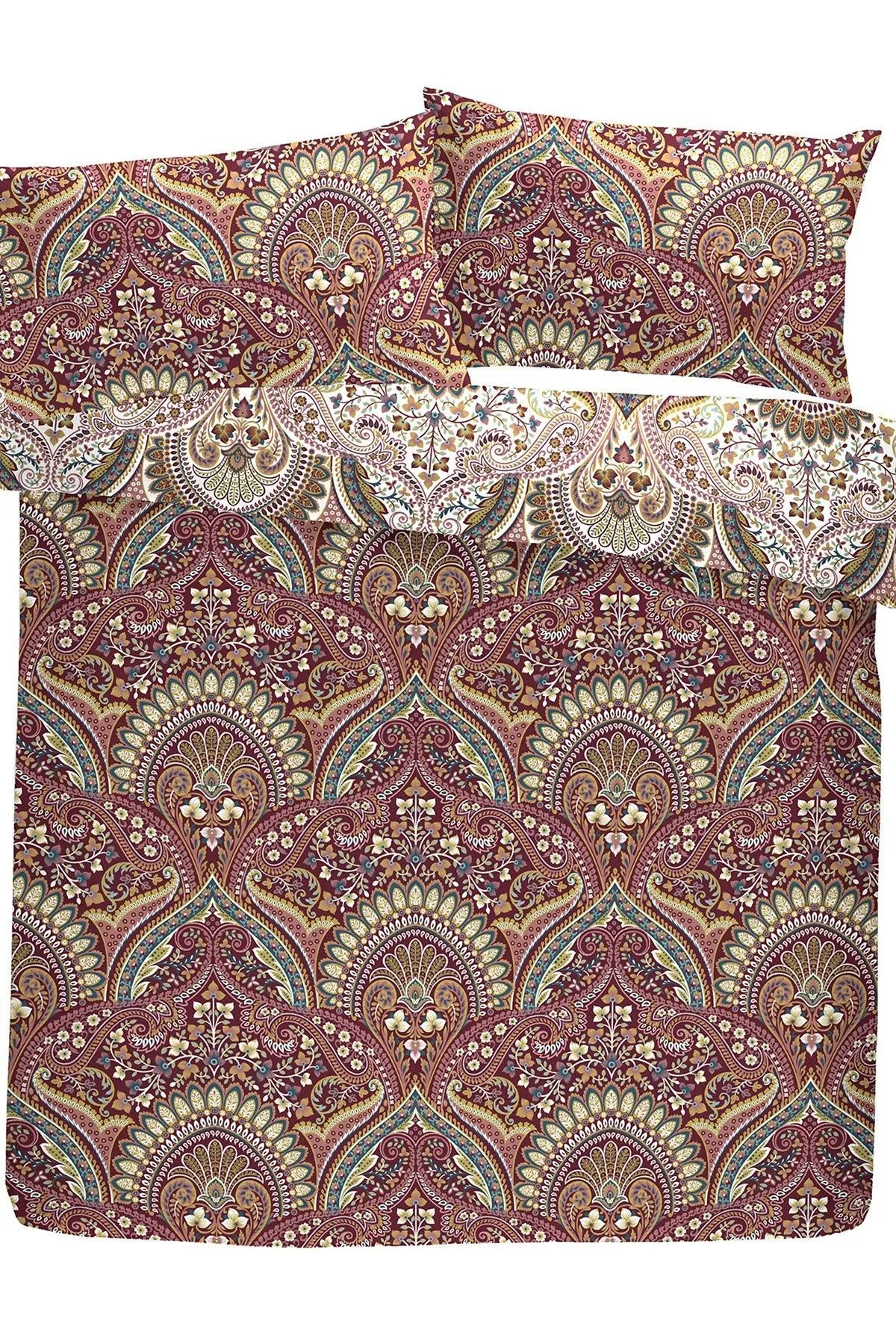 Dreams & Drapes 'Palais' Rich Jacobean Damask Print Duvet Cover Set 5