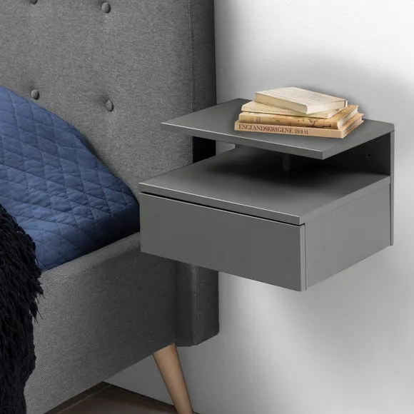 Furniture To Go Ashlan 1 Drawer Wall Mounted Bedside Table 1