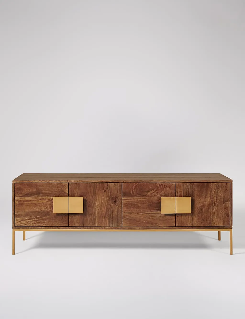 Swoon Banner Mango Wood 4 Door TV Unit Brown
