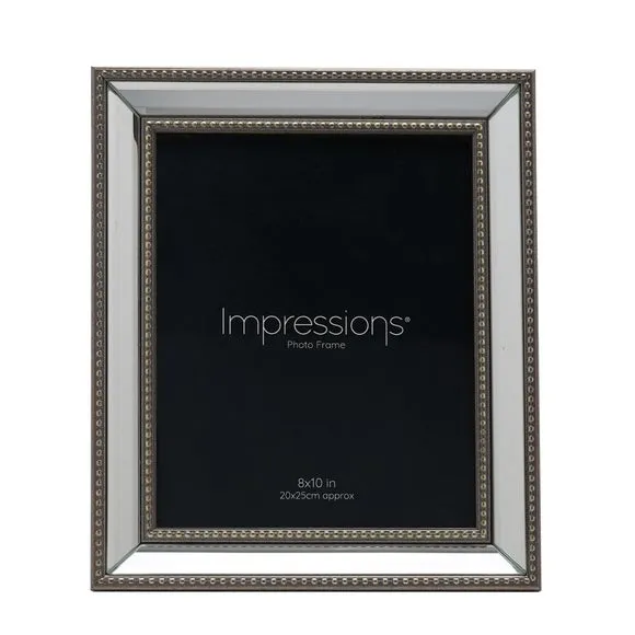 Impressions Beaded Mirror Border Photo Frame 2