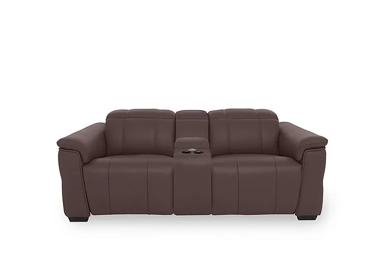 Inca NC Leather 2 Seater Power Recliner Sofa with Pop Up Light Console and Power Headrests