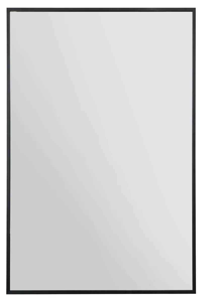 MirrorOutlet The Artus - Black Aluminium Edged Wall Mirror 35" X 24" (90CM X 60CM)