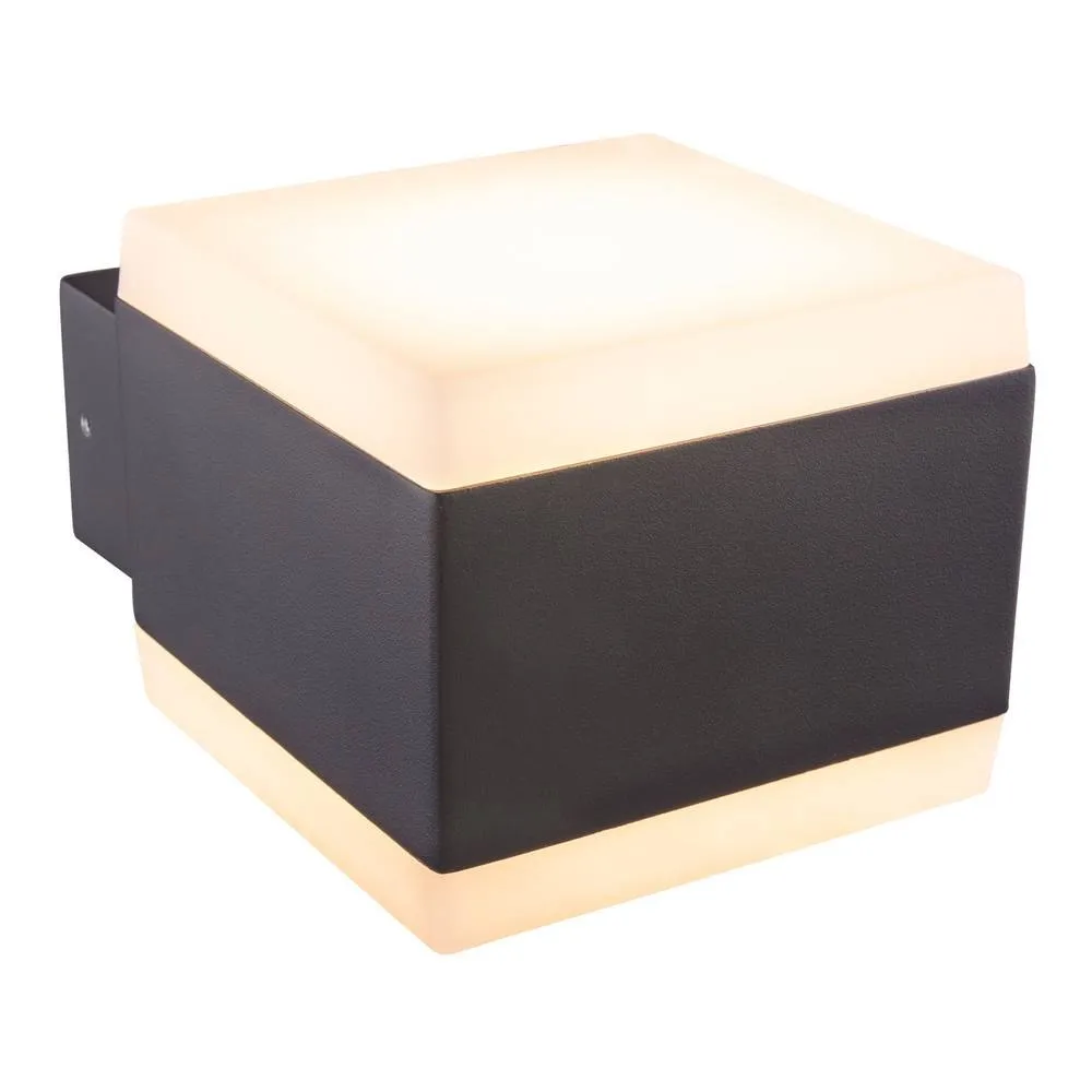 Netlighting Slice Outdoor Up Down Wall Lamp Anthracite IP44 LED 3000K in Grey