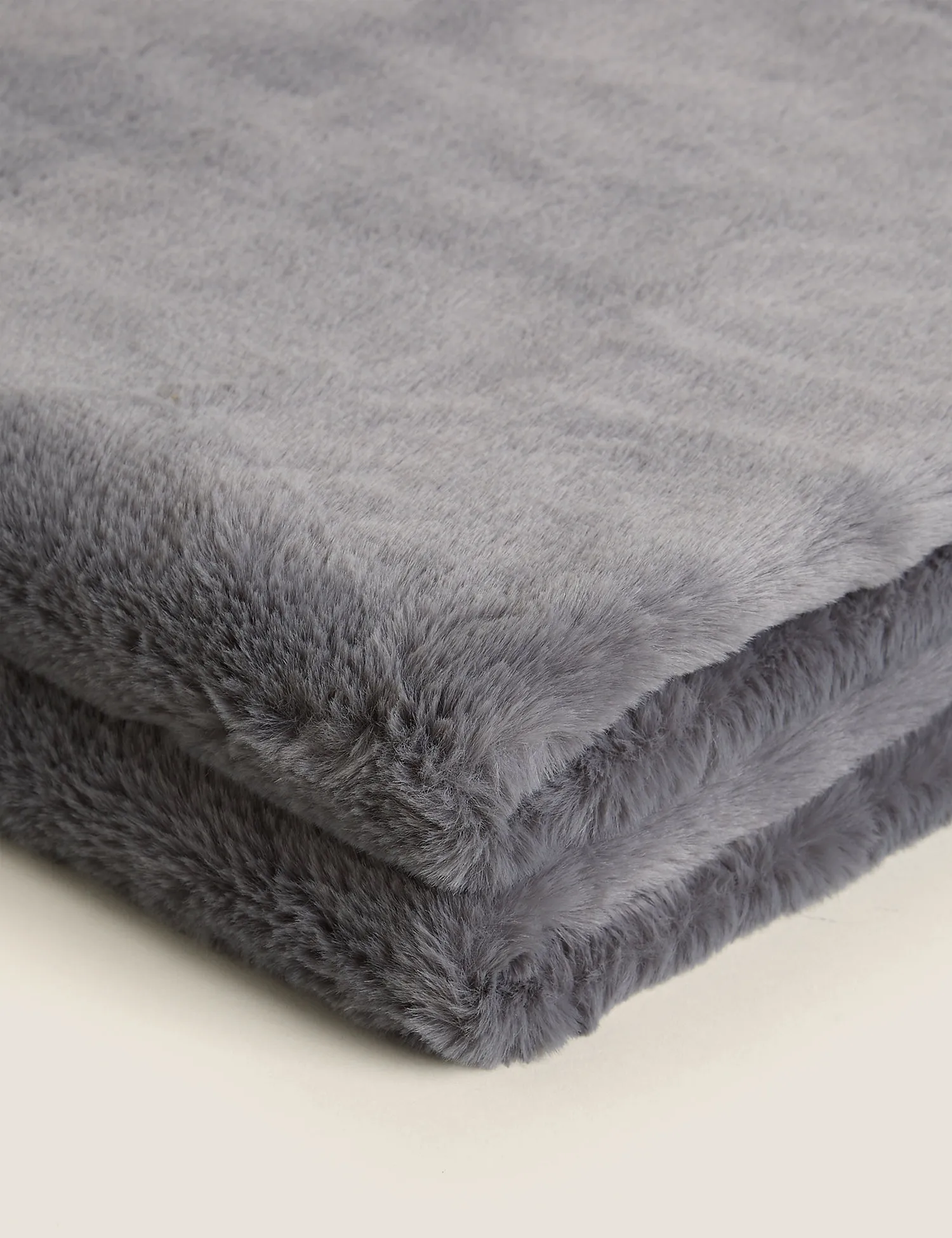 M&S Supersoft Faux Fur Throw