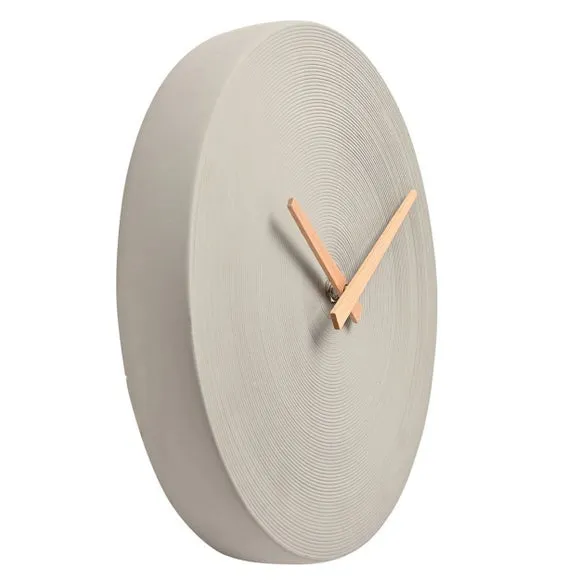 Interval Cement Wall Clock 2