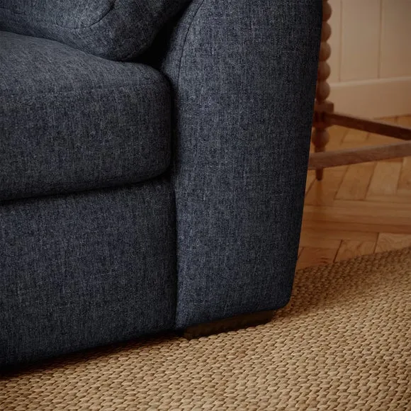 Milton Soft Chenille Corner Chaise Sofa 5