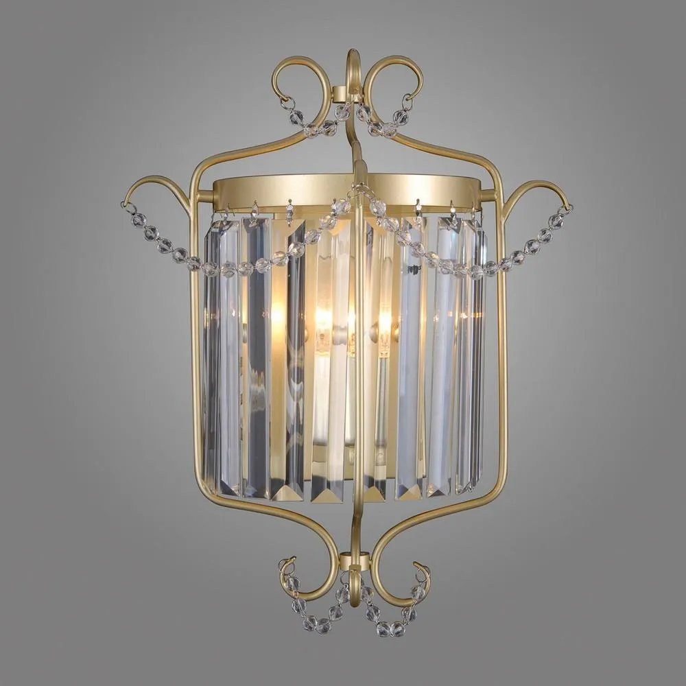 Netlighting Classic Wall Lamp Golden Champagne 1 Light E14 in Gold 2