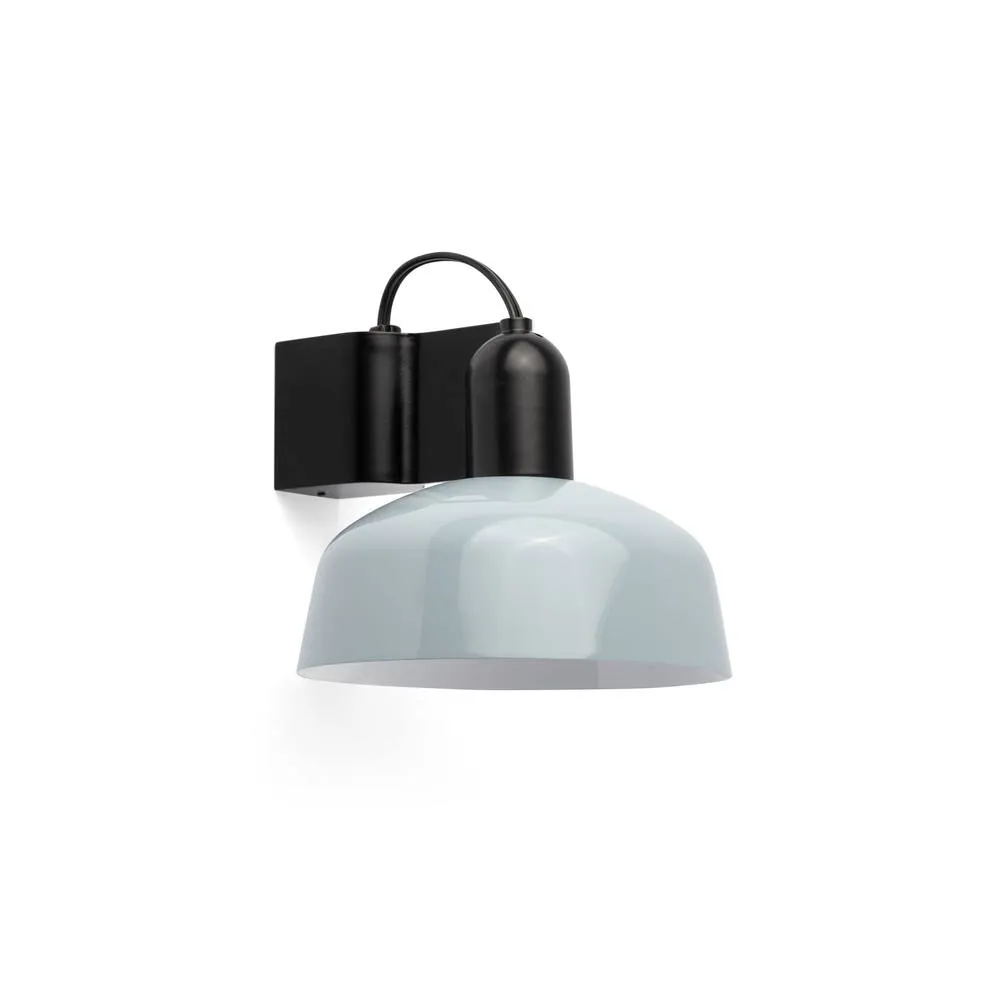 Netlighting Tatawin Dome Wall Lamp Black Gloss Grayish Blue 1x E27 in Light Blue