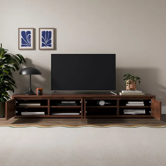 Malik Low Super Wide TV Unit for TVs up to 85" 2