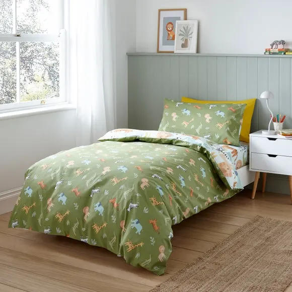 Safari Adventure Organic Cotton Duvet Cover and Pillowcase Set 2