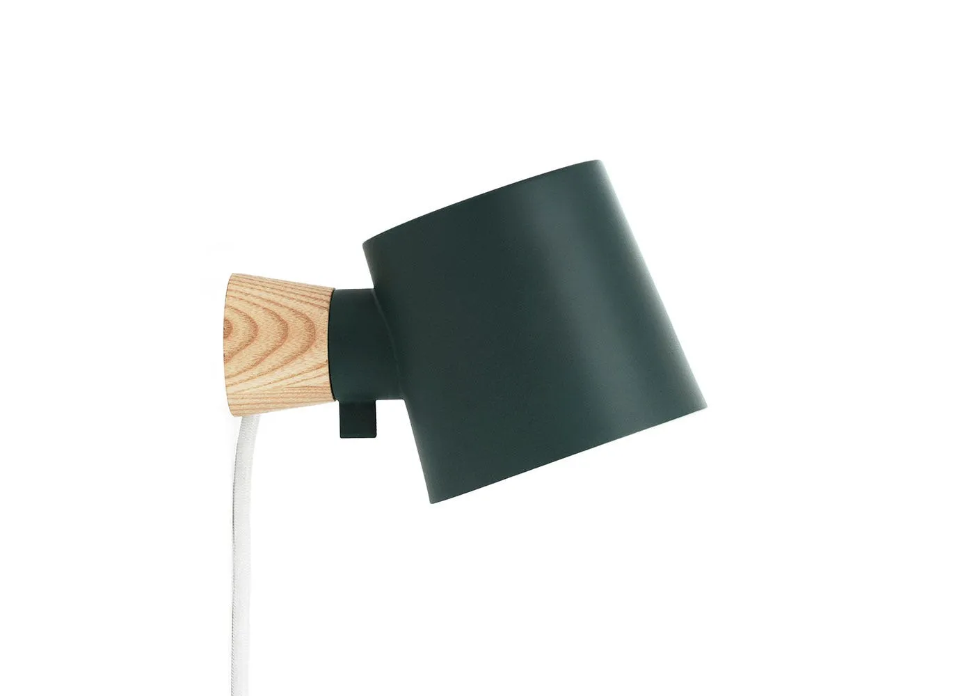 Normann Copenhagen Rise Plug-in Wall Light Petrol Green 1