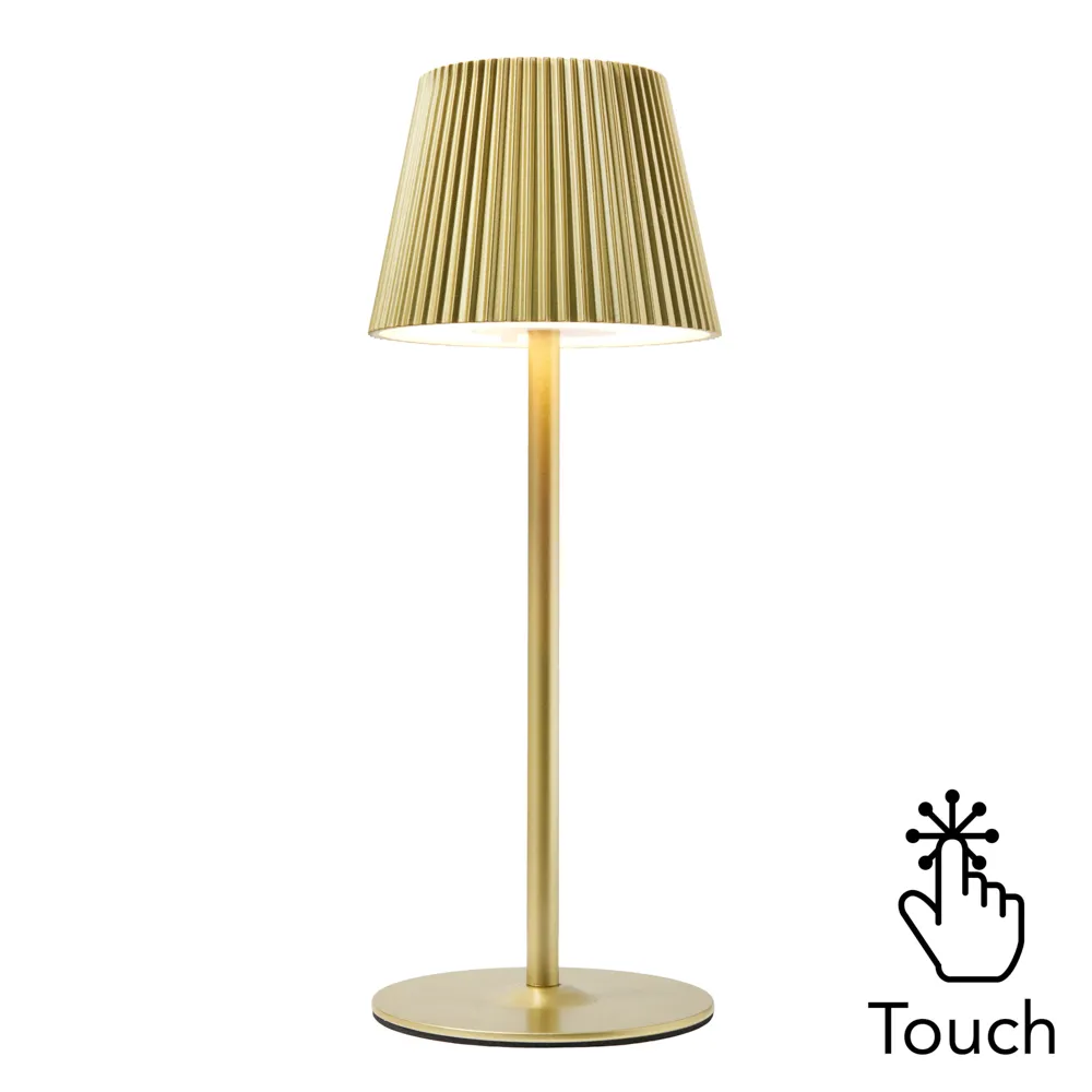 Esther Rechargeable Table Lamp, Gold