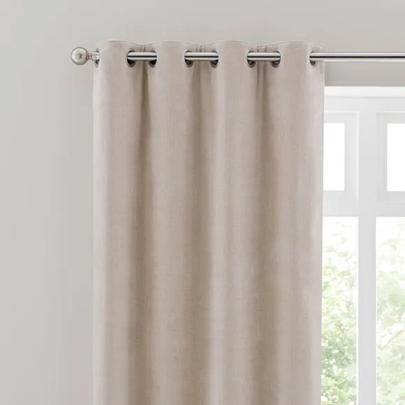 Chenille Ultra Blackout Eyelet Curtains 1