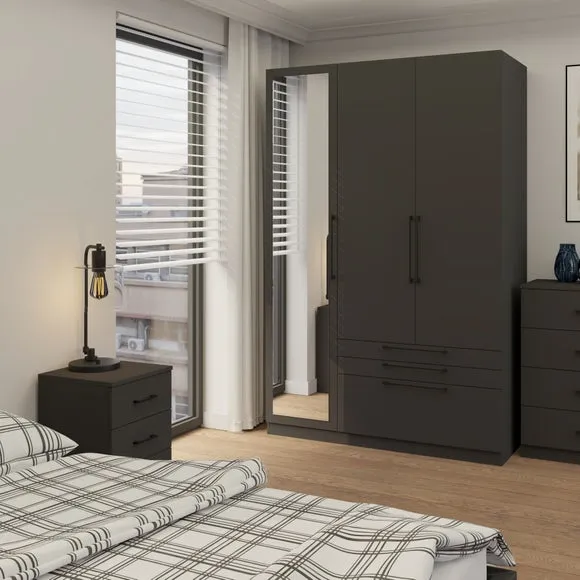 Foster Triple 3 Drawer Wardrobe 1