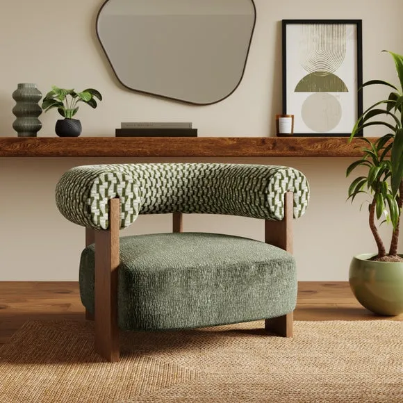 Fallon Cut Velvet Accent Chair
