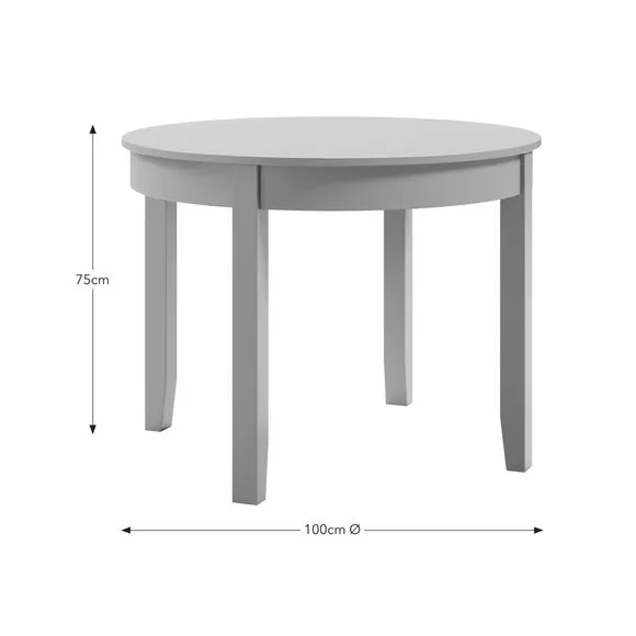Lynton Round 4 Seater Dining Table 5