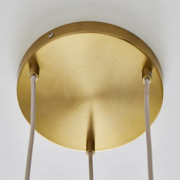 Silas Embossed 3 Light Adjustable Cluster Ceiling Light 4
