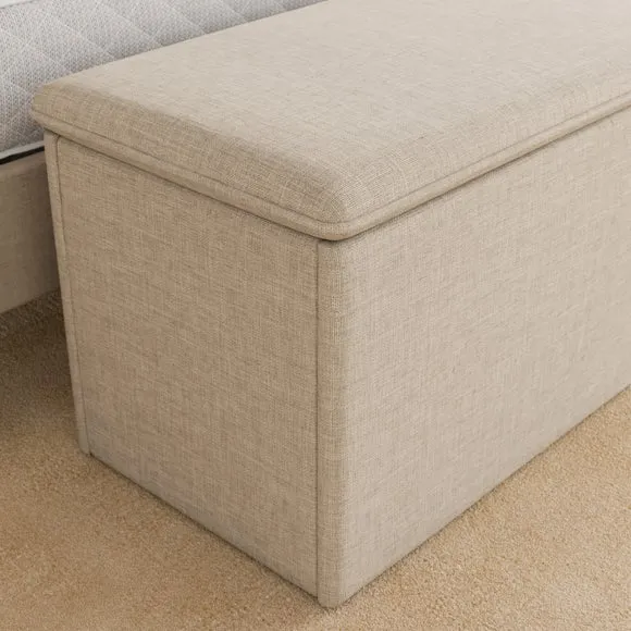 Olton Textured End of Bed Storage Ottoman 4
