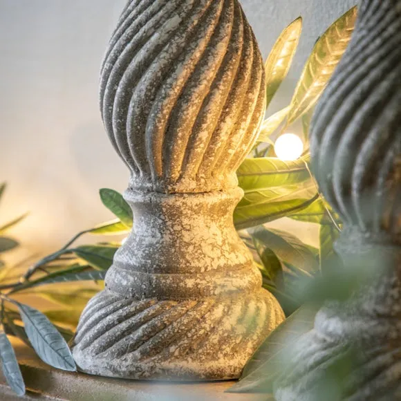 Gallery Direct Regent Candlestick Aged, Grey 2