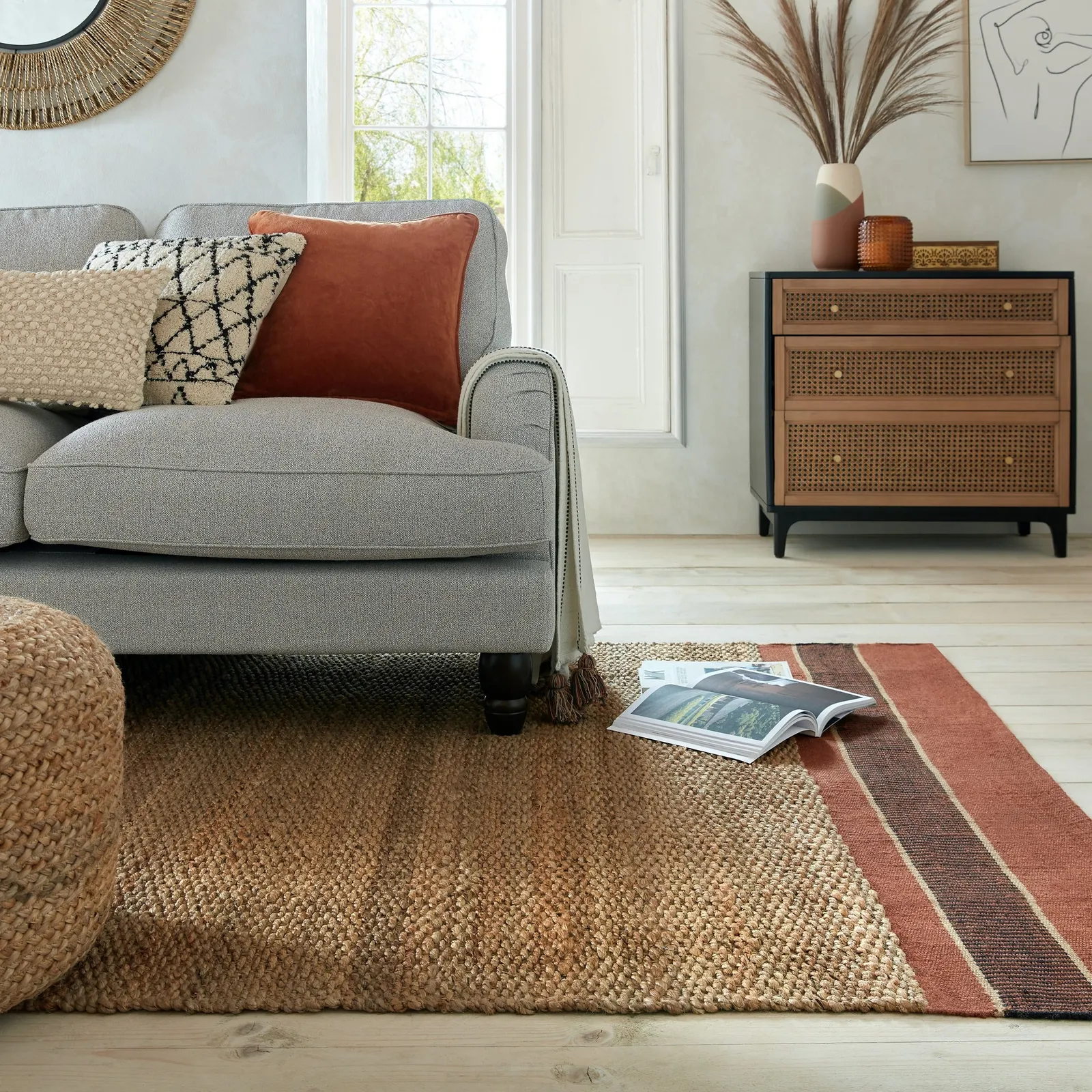 Jamari Jute Rug Terracotta