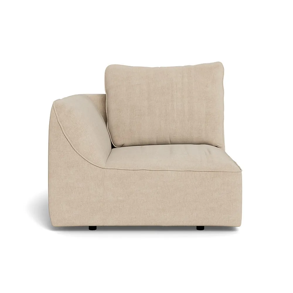 Heal's Morven Left Hand Facing Single Unit Brushed Cotton Oat 1