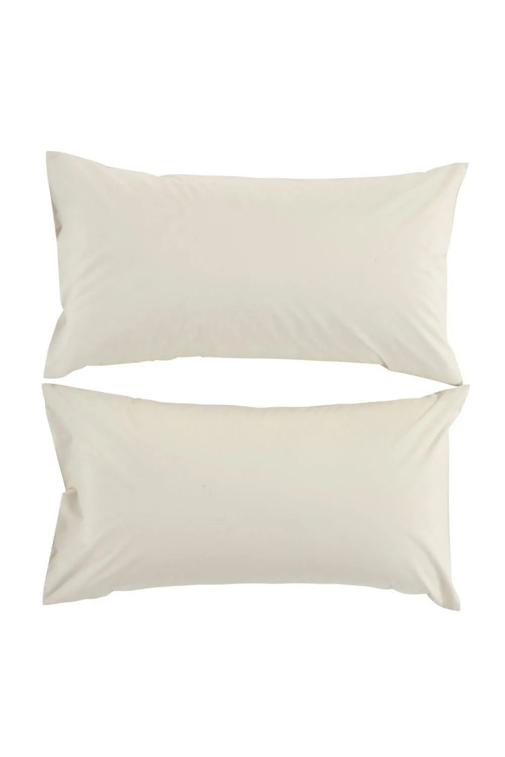 CHRISTY Pure Cotton Percale King Pillowcase Pair in Beige