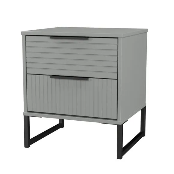 Harborne 2 Drawer Bedside Table 4