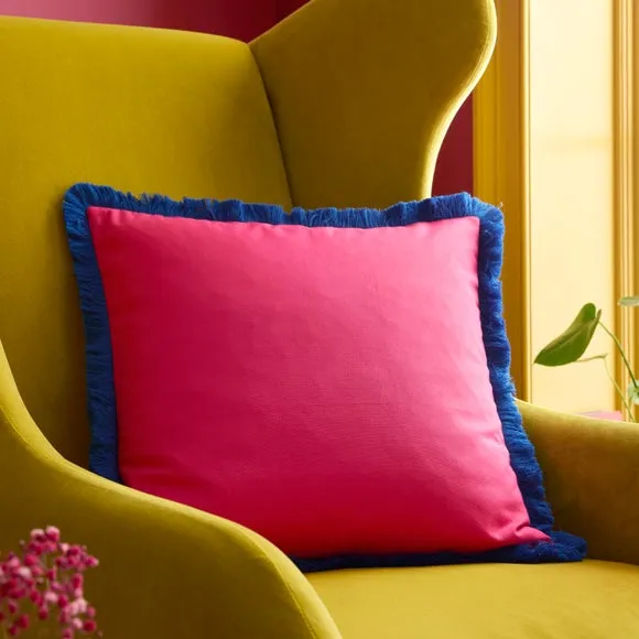 Sophie Robinson Darling Diagonal Striped Cotton Square Cushion 3