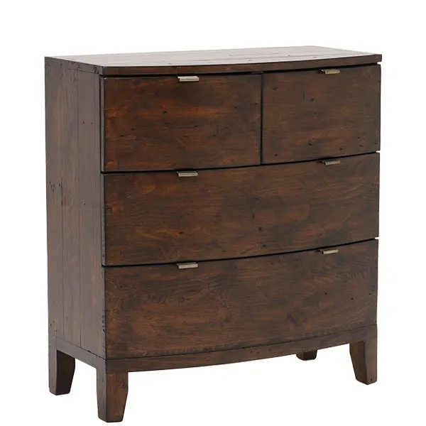Navajos Reclaimed Wood 4 Drawer Chest  Chestnut