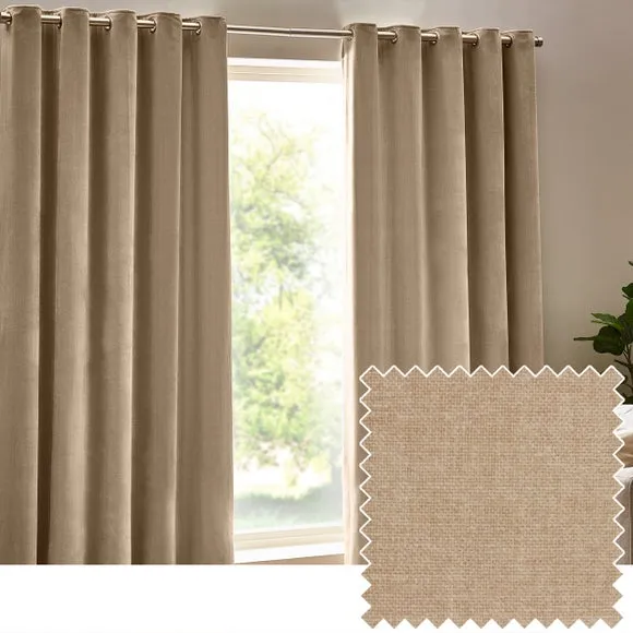 Yard Chenille Eyelet Curtains 4