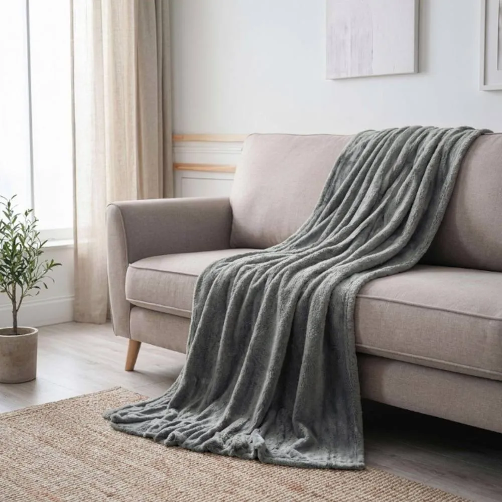 Garden Greatness Maison Ultra Soft Grey Throw
