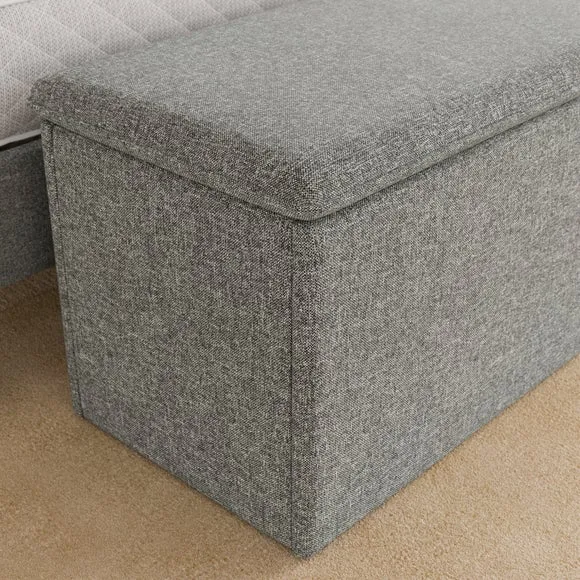 Olton Textured End of Bed Storage Ottoman 4