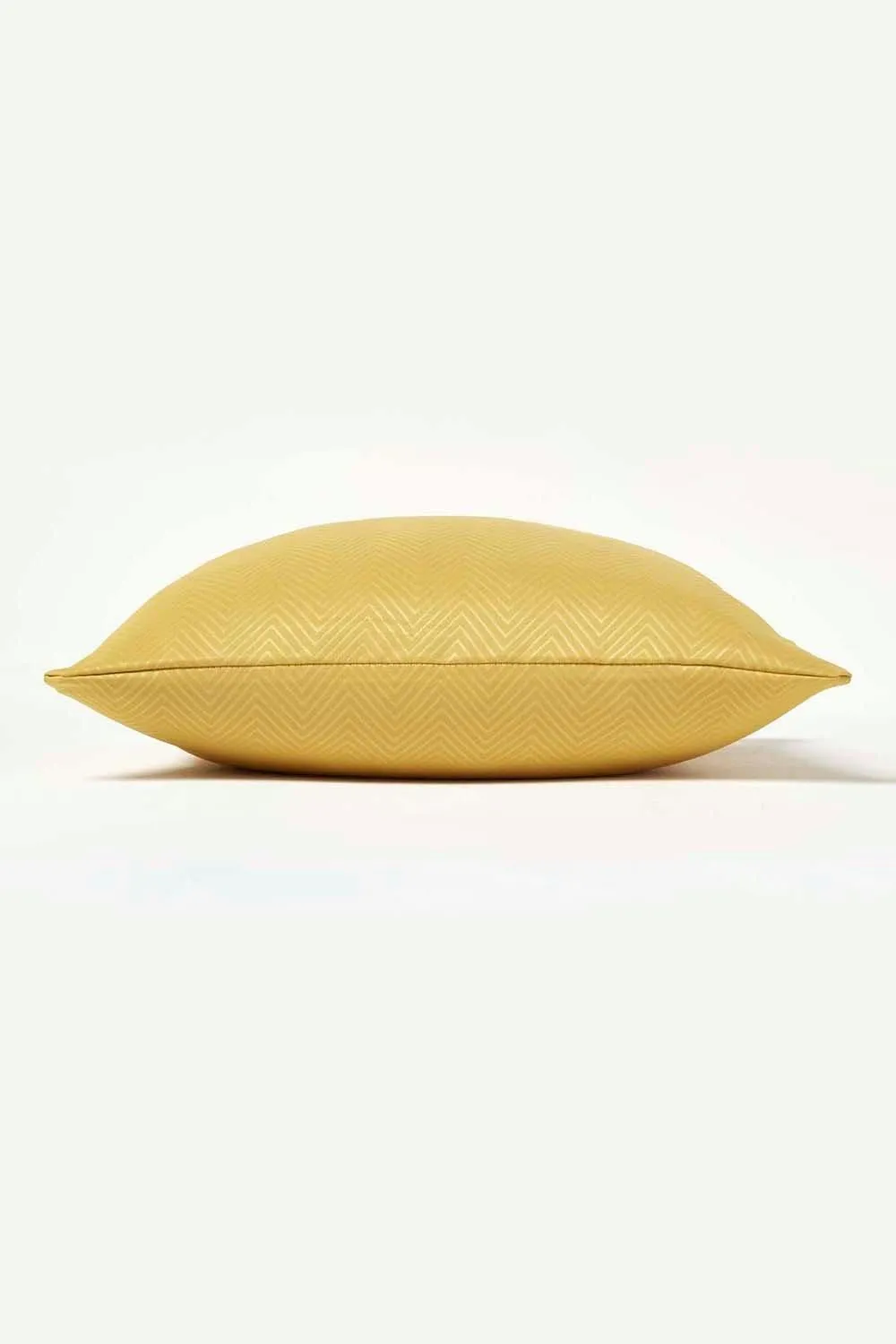 Homescapes Herringbone Cushion Cover in Mustard 3