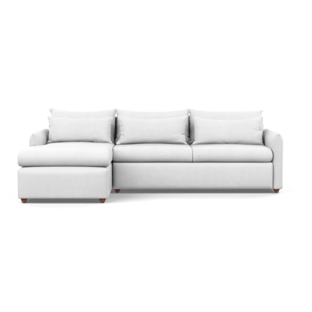Heal's Pillow Large Left Hand Corner Chaise Capelo Linen-Cotton Snowdrop