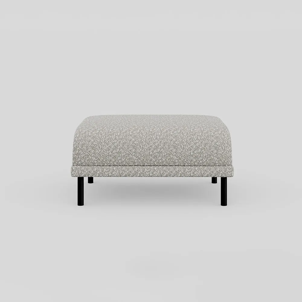 Heal's Harri Footstool Chunky Boucle Ecru