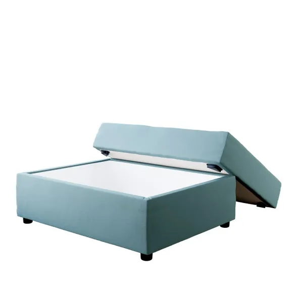 Rectangle Opulent Velvet Storage Footstool 4